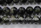 COP454 15.5 inches 10mm round natural grey opal gemstone beads