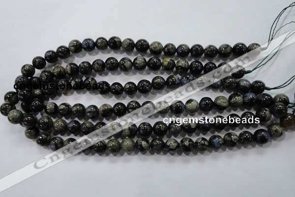 COP454 15.5 inches 10mm round natural grey opal gemstone beads