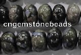 COP472 15.5 inches 10*16mm rondelle natural grey opal gemstone beads