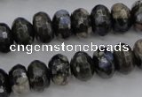 COP498 15.5 inches 5*8mm faceted rondelle natural grey opal beads