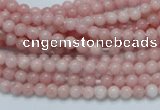 COP50 15.5 inches 4mm round natural pink opal gemstone beads