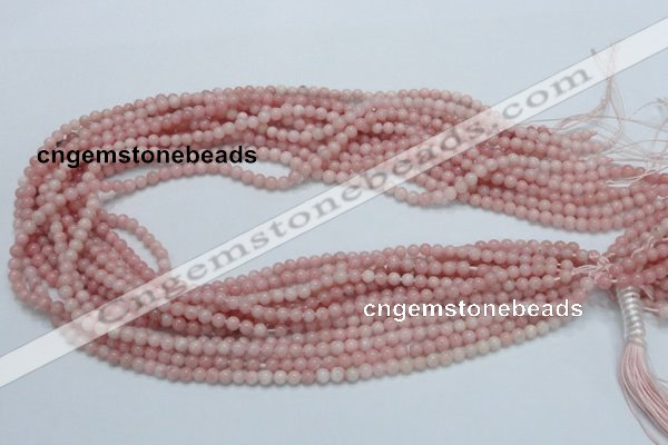 COP50 15.5 inches 4mm round natural pink opal gemstone beads