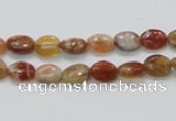 COP500 15.5 inches 6*8mm oval natural red opal gemstone beads