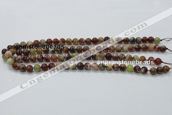 COP501 15.5 inches 8mm round natural red opal gemstone beads