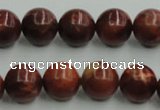 COP514 15.5 inches 14mm round red opal gemstone beads wholesale