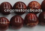 COP516 15.5 inches 18mm round red opal gemstone beads wholesale