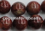 COP517 15.5 inches 20mm round red opal gemstone beads wholesale