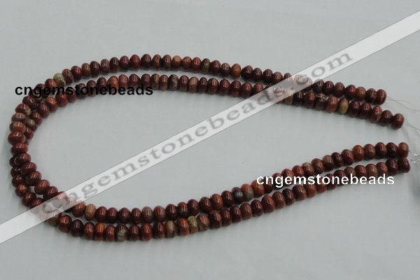 COP518 15.5 inches 5*8mm rondelle red opal gemstone beads wholesale