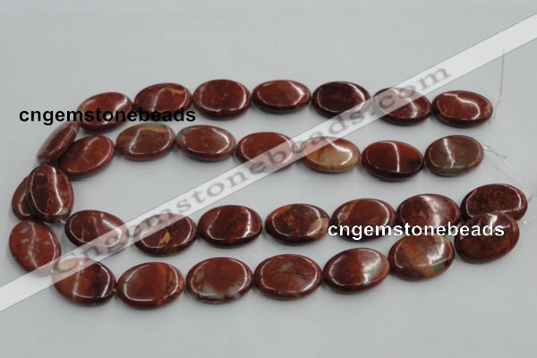 COP523 15.5 inches 18*25mm oval red opal gemstone beads wholesale