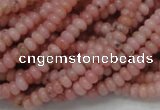 COP56 15.5 inches 2.5*4mm rondelle natural pink opal gemstone beads