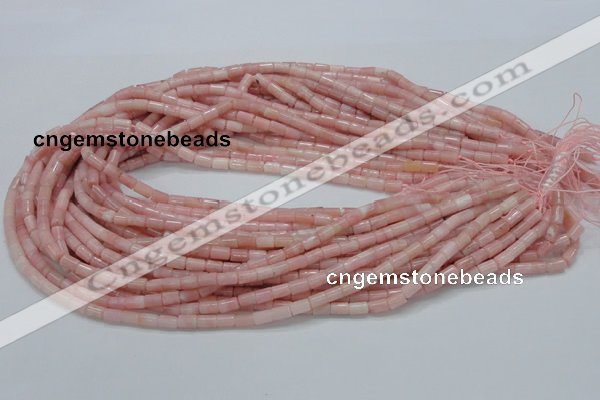 COP58 15.5 inches 4*7mm column natural pink opal gemstone beads