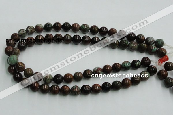 COP600 15.5 inches 12mm round green opal gemstone beads wholesale