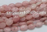 COP61 15.5 inches 6*8mm oval natural pink opal gemstone beads