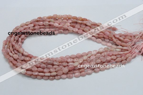 COP61 15.5 inches 6*8mm oval natural pink opal gemstone beads