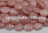 COP62 15.5 inches 8*10mm oval natural pink opal gemstone beads