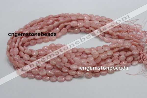 COP62 15.5 inches 8*10mm oval natural pink opal gemstone beads