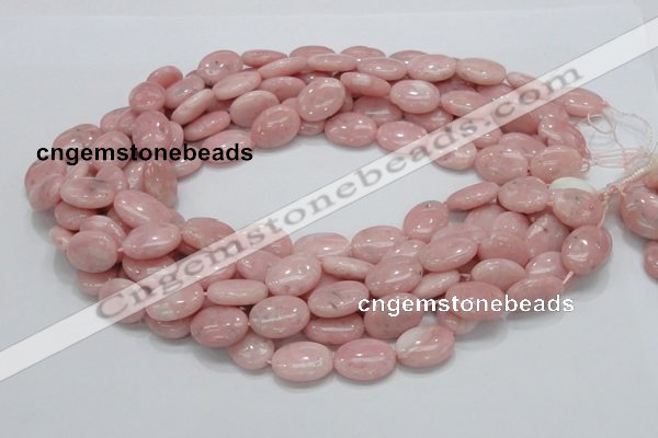 COP65 15.5 inches 14*18mm oval natural pink opal gemstone beads