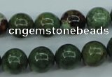 COP654 15.5 inches 12mm round green opal gemstone beads wholesale