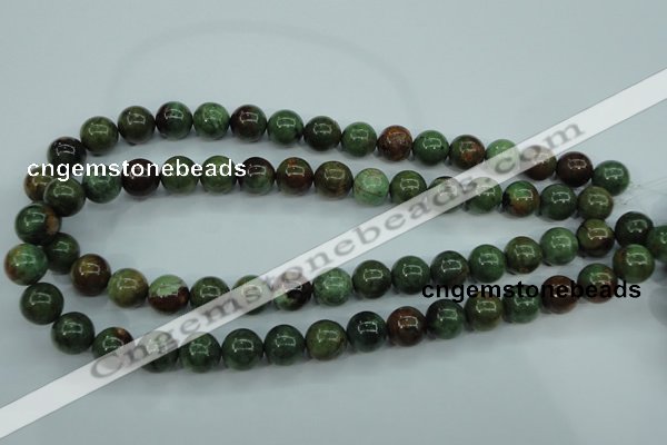 COP654 15.5 inches 12mm round green opal gemstone beads wholesale