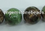 COP658 15.5 inches 20mm round green opal gemstone beads wholesale