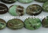 COP678 15.5 inches 13*18mm oval green opal gemstone beads