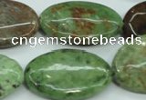 COP680 15.5 inches 20*30mm oval green opal gemstone beads