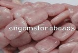 COP69 15.5 inches 10*14mm rectangle natural pink opal gemstone beads