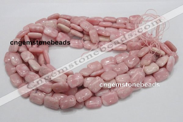 COP70 15.5 inches 13*18mm rectangle natural pink opal gemstone beads