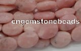 COP71 15.5 inches 10*14mm faceted oval natural pink opal beads