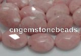 COP72 15.5 inches 13*18mm faceted oval natural pink opal beads