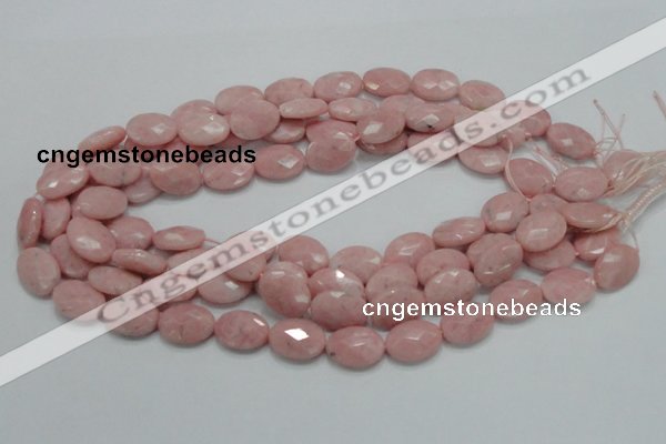 COP72 15.5 inches 13*18mm faceted oval natural pink opal beads