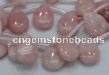 COP73 15.5 inches 10*14mm flat teardrop natural pink opal beads