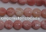 COP77 15.5 inches 10mm flat round natural pink opal gemstone beads