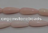COP87 15.5 inches 8*20mm teardrop natural pink opal gemstone beads