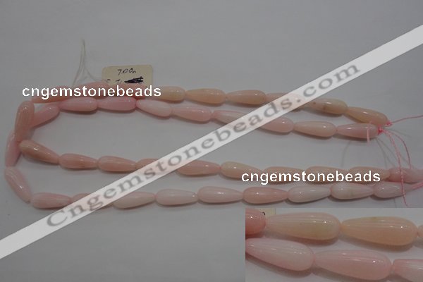 COP87 15.5 inches 8*20mm teardrop natural pink opal gemstone beads