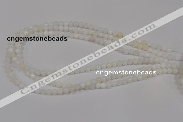 COP900 15.5 inches 6mm round natural white opal gemstone beads