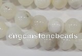 COP903 15.5 inches 12mm round natural white opal gemstone beads