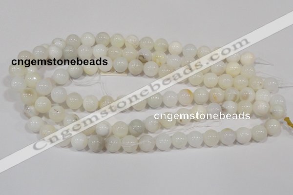 COP903 15.5 inches 12mm round natural white opal gemstone beads