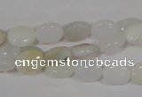 COP906 15.5 inches 8*10mm oval natural white opal gemstone beads