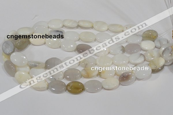 COP908 15.5 inches 15*20mm oval natural white opal gemstone beads