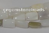 COP913 15.5 inches 12*16mm rectangle natural white opal gemstone beads