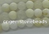 COP921 15.5 inches 6mm round white opal gemstone beads