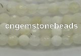 COP930 15.5 inches 4mm faceted round white opal gemstone beads