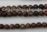 COP951 15.5 inches 6mm round green opal gemstone beads wholesale