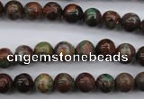 COP986 15.5 inches 8mm round green opal gemstone beads wholesale