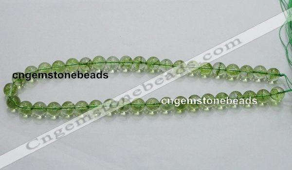 COQ01 16 inches 10mm round dyed olive quartz beads wholesale