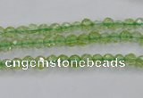 COQ11 16 inches 6mm faceted round dyed olive quartz beads wholesale