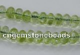 COQ20 16 inches 5*10mm rondelle dyed olive quartz beads wholesale