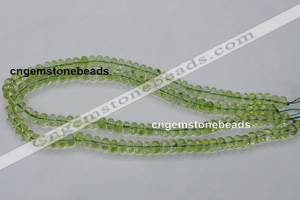 COQ20 16 inches 5*10mm rondelle dyed olive quartz beads wholesale