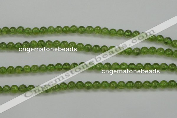 COQ203 15.5 inches 6mm - 7mm round natural olive quartz beads